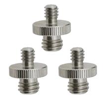 Kit com 3 parafusos adaptador macho macho rosca 1/4 3/8 Aço Kit com 3 parafusos adaptador macho macho rosca 1/4 3/8 Aço