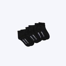 Kit Com 3 Pares De Meia Cano Curto Preta Infantil Unissex Hering Kids Latln10sn Preto