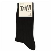 Kit com 3 Pares De Meia Longa Preta Canelada Algodão Trifil 39 ao 43 Kit com 3 Pares De Meia Longa Preta Canelada Algodão Trifil 39 ao 43