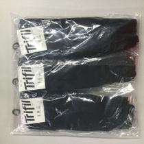 Kit com 3 pares de meia t07001,social, cano longo trifil 39-43 preto