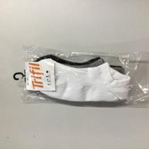 Kit com 3 pares de meia t07064, unissex, cano curto trifil 39-43 branco/preto/mescla Kit com 3 pares de meia t07064, unissex, cano curto trifil 39-43 branco/preto/mescla
