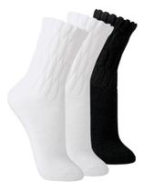 Kit com 3 Pares de Meias Aeróbica Lupo 4810-003 Colorido