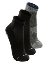Kit com 3 Pares de Meias Antiderrapante Pilates Lupo 3310-003 Colorido Kit com 3 Pares de Meias Antiderrapante Pilates Lupo 3310-003 Colorido