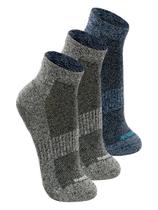 Kit com 3 Pares de Meias Antiderrapante Pilates Lupo 3310-003 Colorido