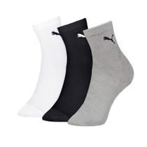 Kit Com 3 Pares De Meias Cano Médio Algodão Esporte Sport Feminino Kit Com 3 Pares De Meias Cano Médio Algodão Esporte Sport Feminino