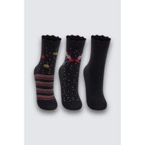 Kit com 3 pares de Meias Infantis Kids - Lupo Kit com 3 pares de Meias Infantis Kids - Lupo