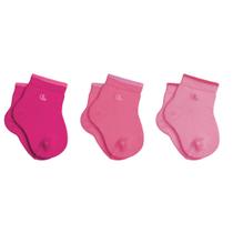 Kit Com 3 Pares De Meias Lupo De Algodão Cotton Infantil Baby Masculina e Feminina Com Punho Soft