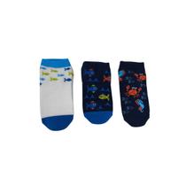 KIT com 3 pares de meias MENINO baby infantil cano curto Lupo KIT com 3 pares de meias MENINO baby infantil cano curto Lupo