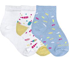 Kit Com 3 Pares De Meias Para Bebê Kit Com 3 Pares De Meias Para Bebê