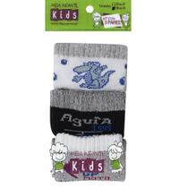 Kit Com 3 Pares de Meias Sortidas Infantil Masculina Dallf Kit Com 3 Pares de Meias Sortidas Infantil Masculina Dallf
