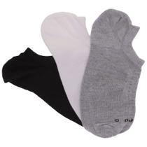 Kit com 3 pares de meias sortidas invisível lupo - 32700