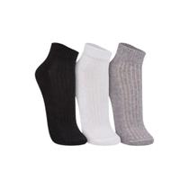 Kit Com 3 Pares De Meias Unissex Cano Curto Trifil Algodão Kit Com 3 Pares De Meias Unissex Cano Curto Trifil Algodão