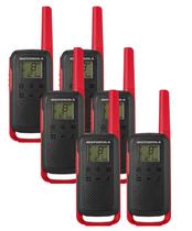 Kit com 3 Pares de Rádio Comunicador Motorola T210BR Talkabout Até 35km 22 Canais 121 Códigos 6 Radios
