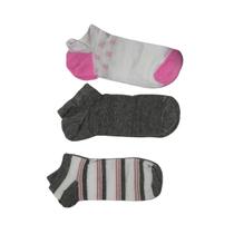 Kit com 3 pares Meia Feminina soquete estampada Trifil