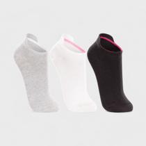 Kit com 3 Pares Meia Lupo Cano Curto Feminina Kit com 3 Pares Meia Lupo Cano Curto Feminina