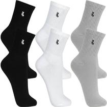 Kit Com 3 Pares Meia Lupo Cano Médio Walk Sport