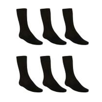Kit com 3 pares meias masculina modelo social ideal para trabalho clássica - Filó Modas