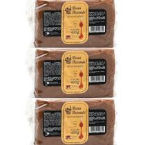 Kit com 3 Pé de Moleque de Minas Gerais 400g cada Total 1200g Rezenda Kit com 3 Pé de Moleque de Minas Gerais 400g cada Total 1200g Rezenda