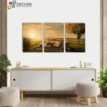 Kit Com 3 Peças 40x60 Quadros Decorativos Filhote De Leão