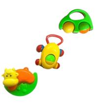 Kit Com 3 Peças chocalho para bebê com barulho primeira infancia presente interativo