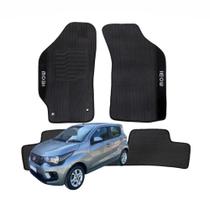 Kit com 3 Peças de Tapetes de Borracha Automotivos Fiat Mobi 2016 a 2023 - V5805