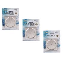 Kit com 3 Peças Ralo Grelha Abre e Fecha em Aço Inox Premium da Flvx Hidro 10cm x 10cm RAF10 Kit com 3 Peças Ralo Grelha Abre e Fecha em Aço Inox Premium da Flvx Hidro 10cm x 10cm RAF10
