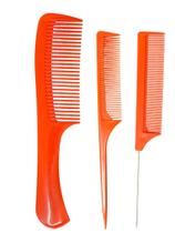 Kit Com 3 Pentes Profissionais Para Cabelos Martini Linha Premium Cores Variaveis