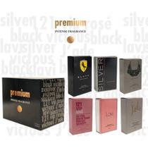 Kit com 3 perfumes intense fragrance colônia bio raiz eau parfum