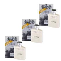 Kit Com 3 Perfumes Vodka Man Paris Elysees 100Ml Eau