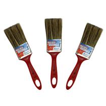 Kit com 3 Pincel Trincha Simples Cerda Gris Ref 500 Tam 1 1/2" Tigre