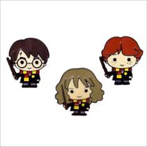 Kit com 3 Pins / Broches Harry Potter e amigos - Zona Criativa