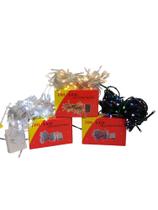 Kit Com 3 Pisca Pisca Led Colorido ,Amarelo E Branca Cada Caixa Com 100 Lâmpadas 110v 8 Funções 8M