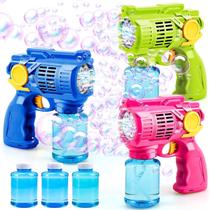 Kit com 3 Pistolas de Bolhas de Sabão TOY Life para Crianças - Inclui Soluções