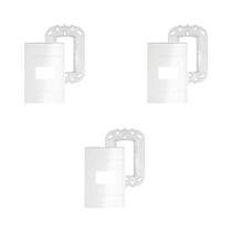 Kit com 3 Placas Espelhos 4x2 1 Módulo Branca Schneider Lunare Up S421217 Kit com 3 Placas Espelhos 4x2 1 Módulo Branca Schneider Lunare Up S421217