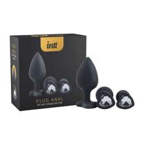 Kit com 3 Plug Anal formato de coração - INTT Kit com 3 Plug Anal formato de coração - INTT