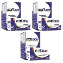 Kit com 3 Polivitaminico de a a Zinco Vitaduom 1 Capsulas Ao Dia 60 Ca Nobrand