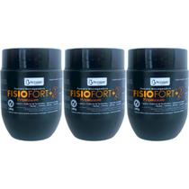 Kit com 3 Pomada Massageadora FisioFort Premium 240g Kit com 3 Pomada Massageadora FisioFort Premium 240g