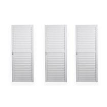 Kit com 3 Portas de Alumínio Laminada 210x80cm Soft Plus Mgm Kit com 3 Portas de Alumínio Laminada 210x80cm Soft Plus Mgm
