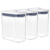 Kit com 3 Pote Hermético Oxo POP 2.0 Retangular 1,1 Litros