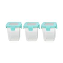 Kit Com 3 Potes Em Tritan 240Ml (Vem Com Label Em Silicone Para Escrever) - Marcus Marcus