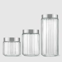 Kit com 3 Potes Redondos Collection Invicta Kit com 3 Potes Redondos Collection Invicta