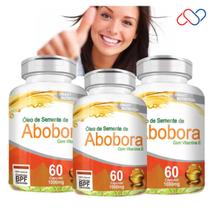 Kit com 3 Potes Semente De Abóbora 1000mg 180 Cápsulas Kit com 3 Potes Semente De Abóbora 1000mg 180 Cápsulas