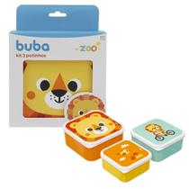 Kit Com 3 Potinhos Zoo Leão 19055 - Buba