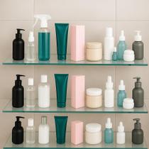 Kit com 3 Prateleiras de Vidro Temperado 65x15 cm Elegância, Resistência e Organização.