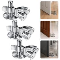 Kit Com 3 Prendedor Fixador Trava Porta De Pressão Fixação No Piso Chão Forte Resistente