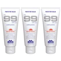 Kit Com 3 Protetor Bloqueador Solar Profissional 120g Corpo E Rosto FPS 99 Mavaro Kit Com 3 Protetor Bloqueador Solar Profissional 120g Corpo E Rosto FPS 99 Mavaro