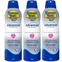Kit com 3 Protetor Solar Banana Boat Advanced Protection Fps 50 Aero Spray 170g Kit com 3 Protetor Solar Banana Boat Advanced Protection Fps 50 Aero Spray 170g
