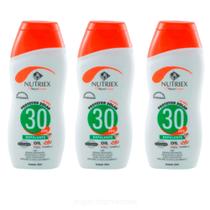 Kit Com 3 Protetor Solar Fps 30 Com Repelente 120ml Nutriex