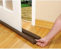 Kit com 3 Protetor Veda Porta Impermeável Anti Insetos Sujeira Marrom 80cm