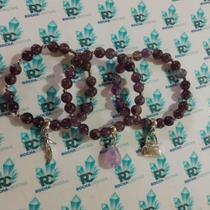 Kit com 3 pulseiras em Ametista